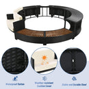 Large Premium Surround Spa Patio Rattan Sofa Set With Storage Compartments And Cushions (SAK75629) - Saksby Wholesale - Durability