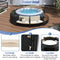 Large Premium Surround Spa Patio Rattan Sofa Set With Storage Compartments And Cushions (SAK75629) - Saksby Wholesale - Product Details