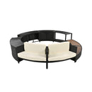 Large Premium Surround Spa Patio Rattan Sofa Set With Storage Compartments And Cushions (SAK75629) - Saksby Wholesale - White Background