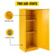 Large Yellow Heavy Duty Flammable Welded Fireproof Storage Cabinet, 35" (SAK52837) - Saksby Wholesale - Features View