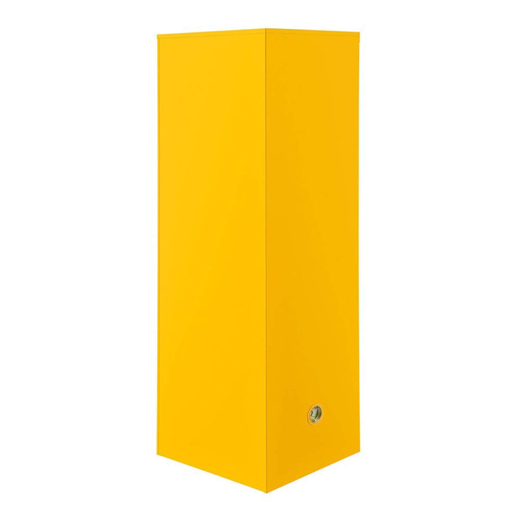 Large Yellow Heavy Duty Flammable Welded Fireproof Storage Cabinet, 35" (SAK52837) - Saksby Wholesale - Back View