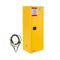 Large Yellow Heavy Duty Flammable Welded Fireproof Storage Cabinet, 35" (SAK52837) - Saksby Wholesale - Front Right View
