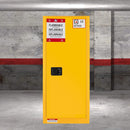 Large Yellow Heavy Duty Flammable Welded Fireproof Storage Cabinet, 35" (SAK52837) - Saksby Wholesale - Lifestyle View