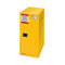 Large Yellow Heavy Duty Flammable Welded Fireproof Storage Cabinet, 35" (SAK52837) - Saksby Wholesale - Front Left View