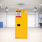 Large Yellow Heavy Duty Flammable Welded Fireproof Storage Cabinet, 35" (SAK52837) - Saksby Wholesale - Lifestyle View