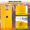 Large Yellow Heavy Duty Flammable Welded Fireproof Storage Cabinet, 35" (SAK52837) - Saksby Wholesale - Features View