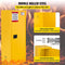 Large Yellow Heavy Duty Flammable Welded Fireproof Storage Cabinet, 35" (SAK52837) - Saksby Wholesale - Features View