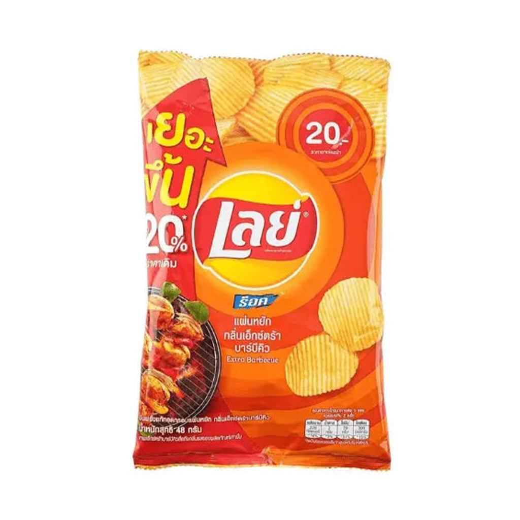 Lay’s Extra BBQ Flavor – Bold & Smoky Potato Chips 55G Bag (Thailand)