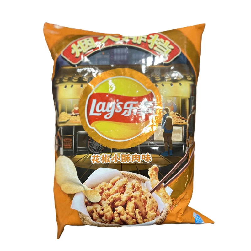 Lay’s Sichuan Peppercorn Crispy Pork Flavor – Bold Spicy & Savory Potato Chips 70G Bag (China)