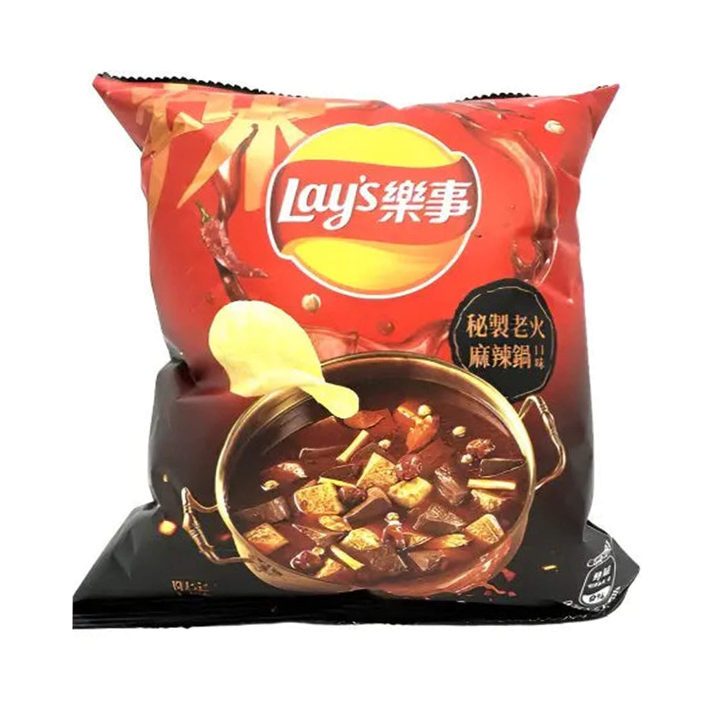 Lay’s Spicy Hotpot – Fiery Sichuan-Style Potato Chips 70G Bag (China)