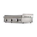 Le Griddle Ultimate Built In Countertop Propane Gas Griddle 41 Inch GFE105 Front Left View Without Lid