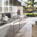 Le Griddle Ultimate Built-In / Countertop Griddle, 41" [GFE105] (SAK02878) - Saksby Wholesale - Front Right View of Griddle Lifestyle Image