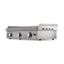 Le Griddle Ultimate Built In Countertop Propane Gas Griddle 41 Inch GFE105 Front Left View Without Lid