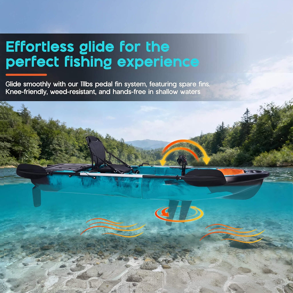 Lightweight 10FT Modular Fishing Kayak With Fin Drive System (SAK21489) - Saksby Wholesale - Effortless Glide