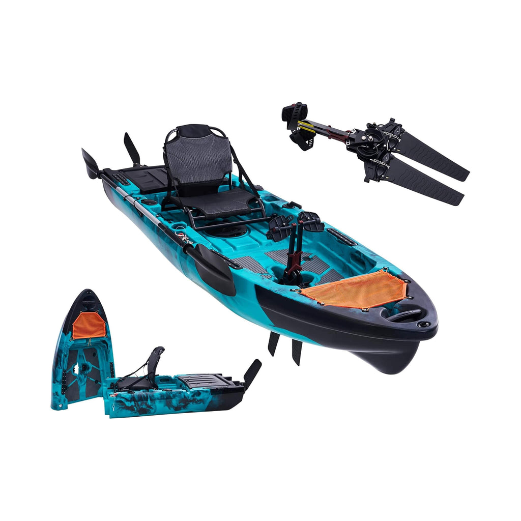 Lightweight 10FT Modular Fishing Kayak With Fin Drive System (SAK21489) - Saksby Wholesale - Front Right View