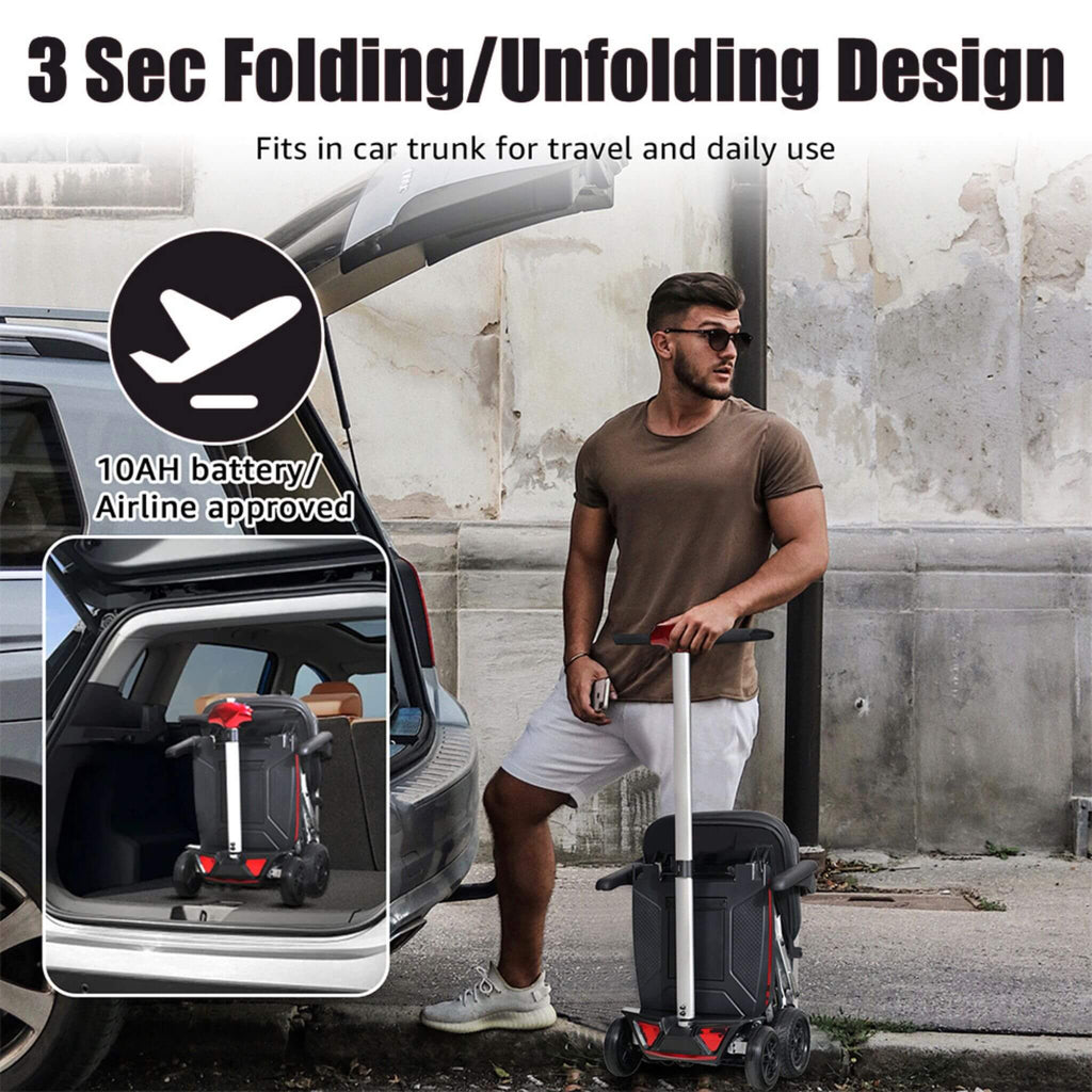 Lightweight Powered Folding Mobility Scooter For Adults And Seniors (SAK53214) - Saksby Wholesale - Foldable Feature