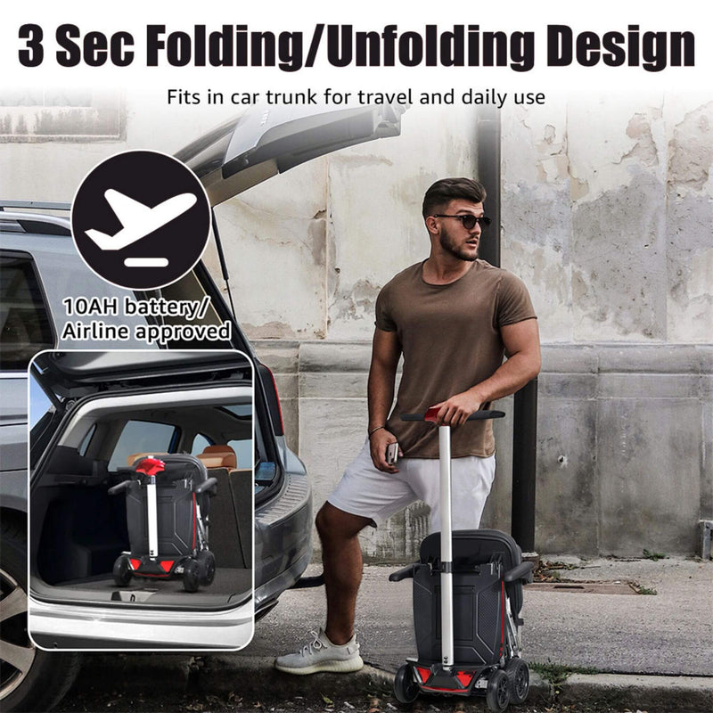 Lightweight Powered Folding Mobility Scooter For Adults And Seniors (SAK53214) - Saksby Wholesale - Foldable Feature
