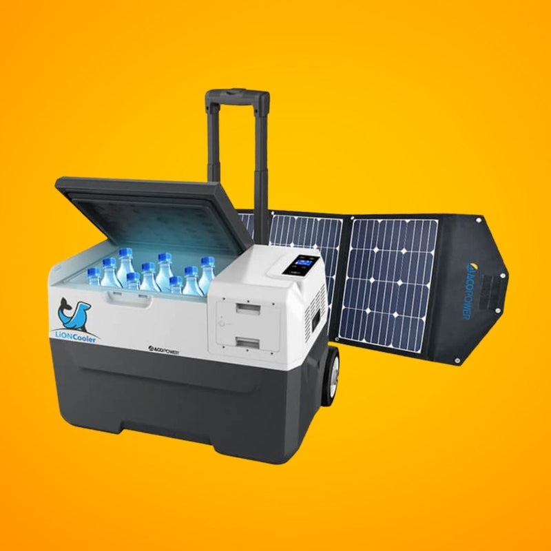 LIONCOOLER X30A Portable Solar Fridge Freezer W/ 90W Solar Panel Combo (93584034) - SAKSBY.com - Refrigerators - SAKSBY.com