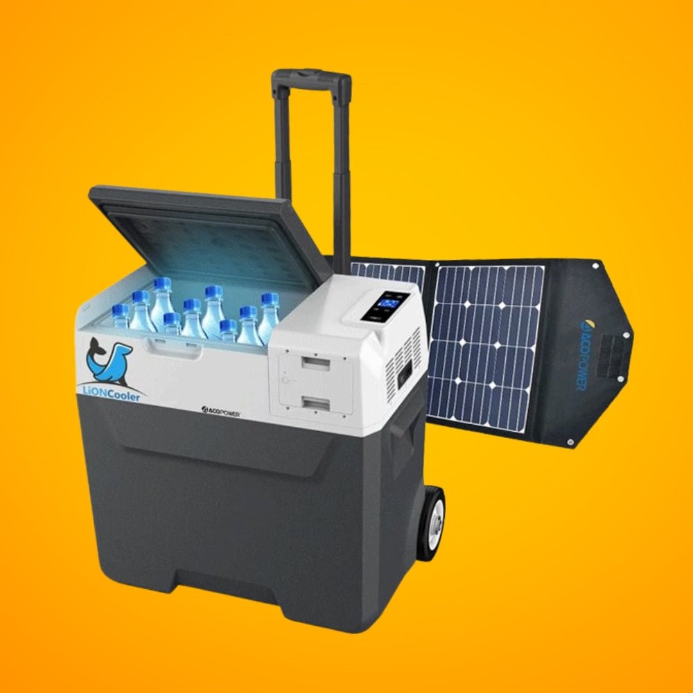 LIONCOOLER X50A Portable Solar Fridge Freezer W/ 90W Solar Panel Combo (94629734) - SAKSBY.com - Refrigerators - SAKSBY.com