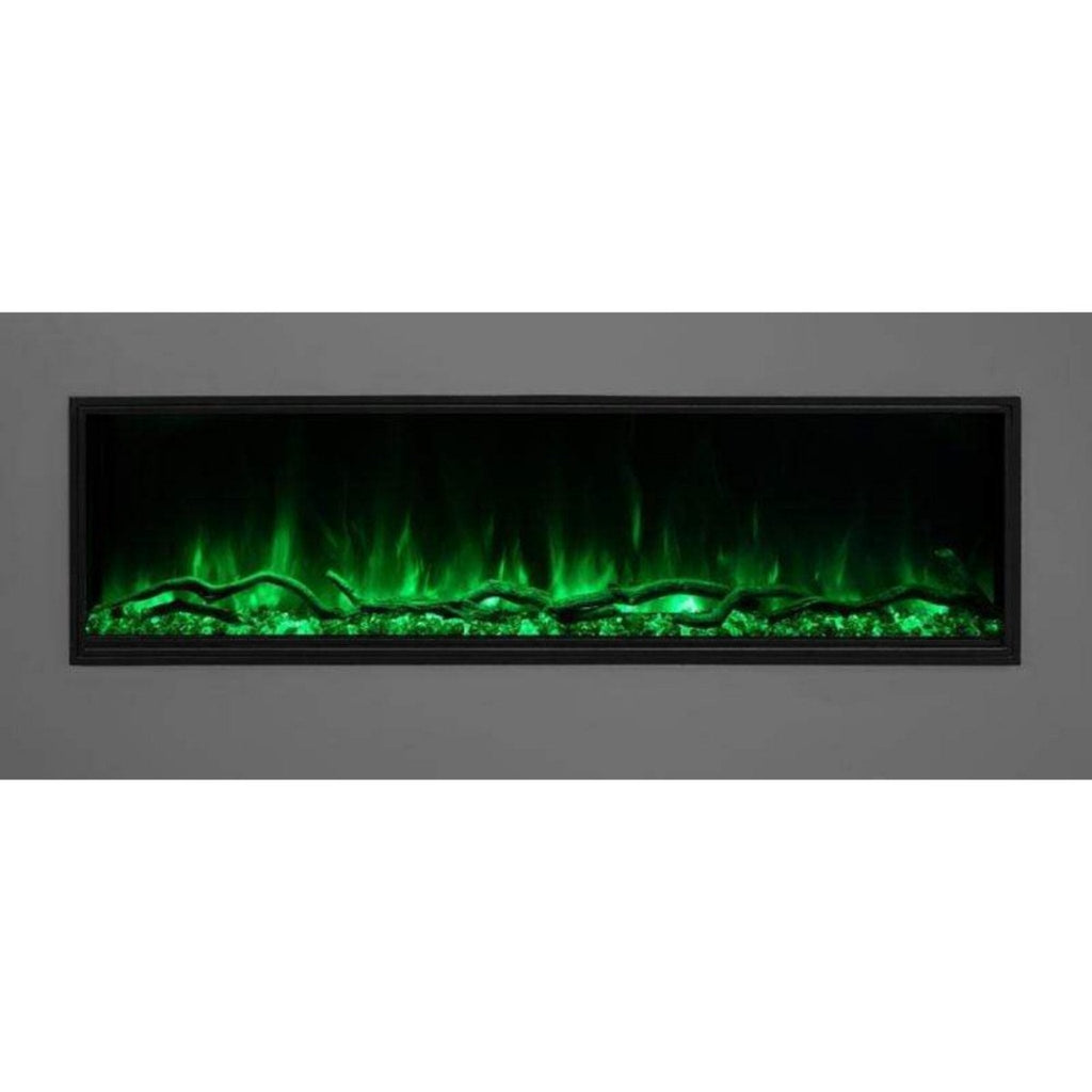 MODERN FLAMES LANDSCAPE PRO SLIM 44" Built-In Linear Electric Fireplace [LPS-4414V2] SAKSBY - Flames View
