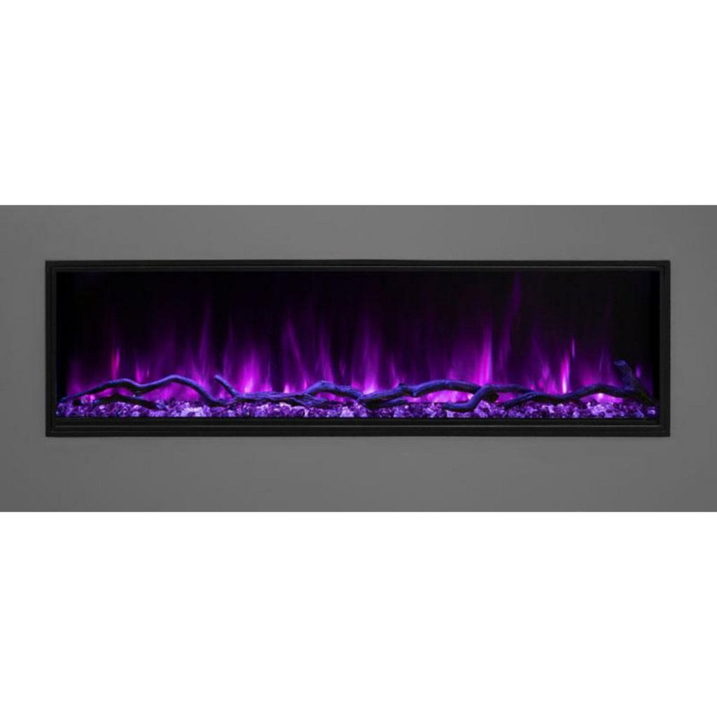 MODERN FLAMES LANDSCAPE PRO SLIM 44" Built-In Linear Electric Fireplace [LPS-4414V2] SAKSBY - Flames View