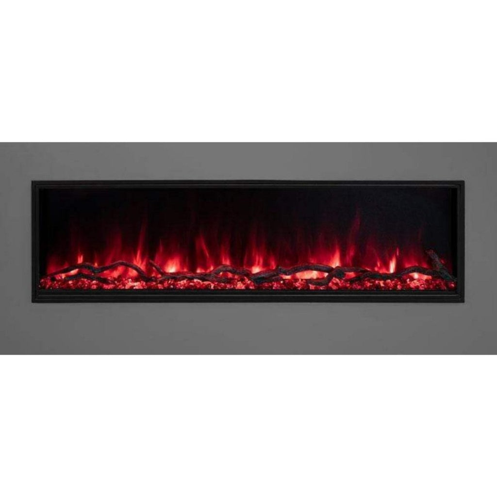 MODERN FLAMES LANDSCAPE PRO SLIM 44" Built-In Linear Electric Fireplace [LPS-4414V2] SAKSBY - Flames View