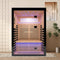 Luxury 2-Person Canadian Hemlock Wood Far Infrared Home Sauna (SAK02184)