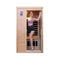 Luxury 2-Person Hemlock Wood FAR Infrared Sauna Room W/ Glass Door, 1750W (SAK81525) - Saksby Wholesale - Actual Details