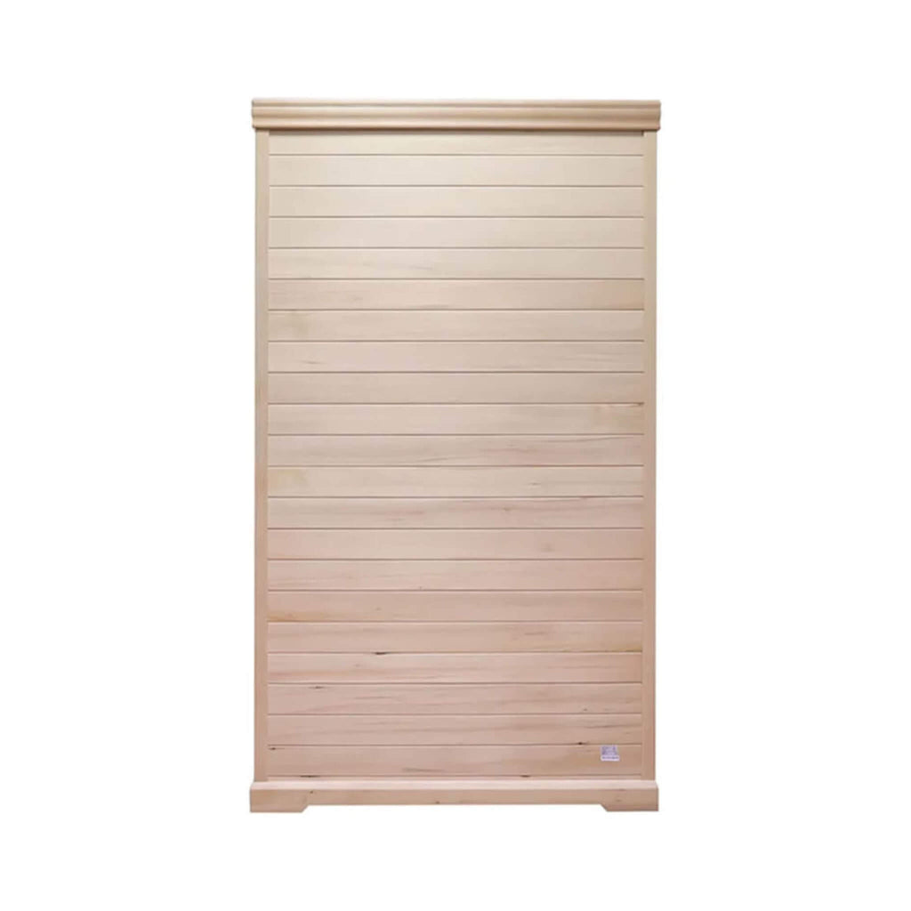 Luxury 2-Person Hemlock Wood FAR Infrared Sauna Room W/ Glass Door, 1750W (SAK81525) - Saksby Wholesale - Back View