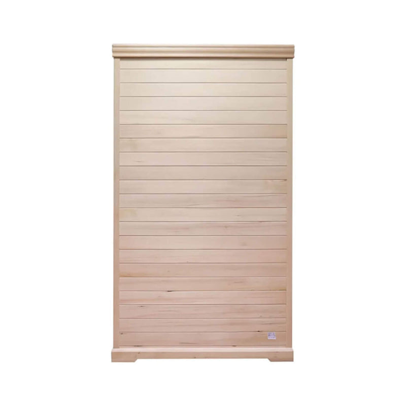 Luxury 2-Person Hemlock Wood FAR Infrared Sauna Room W/ Glass Door, 1750W (SAK81525) - Saksby Wholesale - Back View