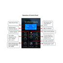 Luxury 2-Person Hemlock Wood FAR Infrared Sauna Room W/ Glass Door, 1750W (SAK81525) - Saksby Wholesale - Control Panel