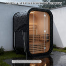 Luxury 2-Person Outdoor Cube Sauna With Spruce Wood And 4.5KW Electric Stove (SAK74290) - Saksby Wholesale - Waterproof Capabilities
