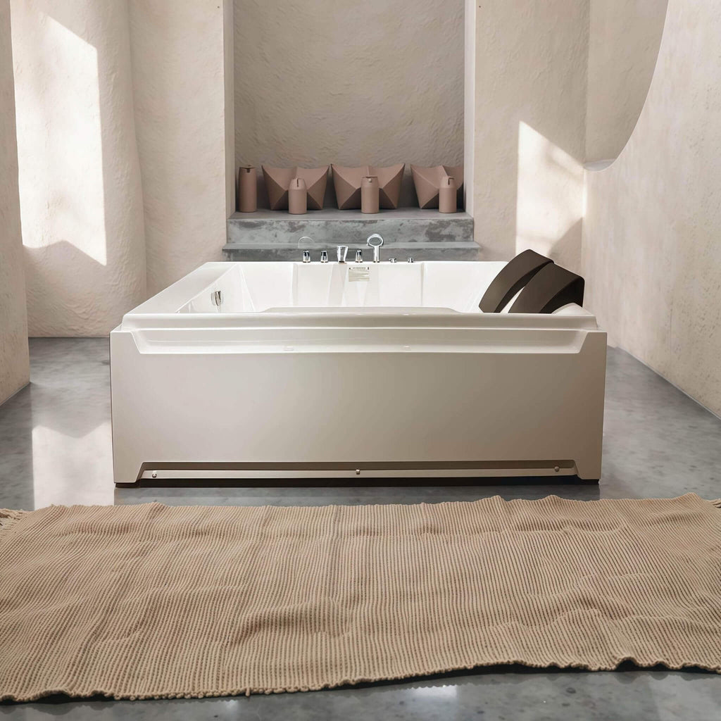 Luxury 2-Person Whirlpool Hydro Massage Jetted Bathtub With Chromatherapy Lights (SAK58620) - Saksby Wholesale - Room View