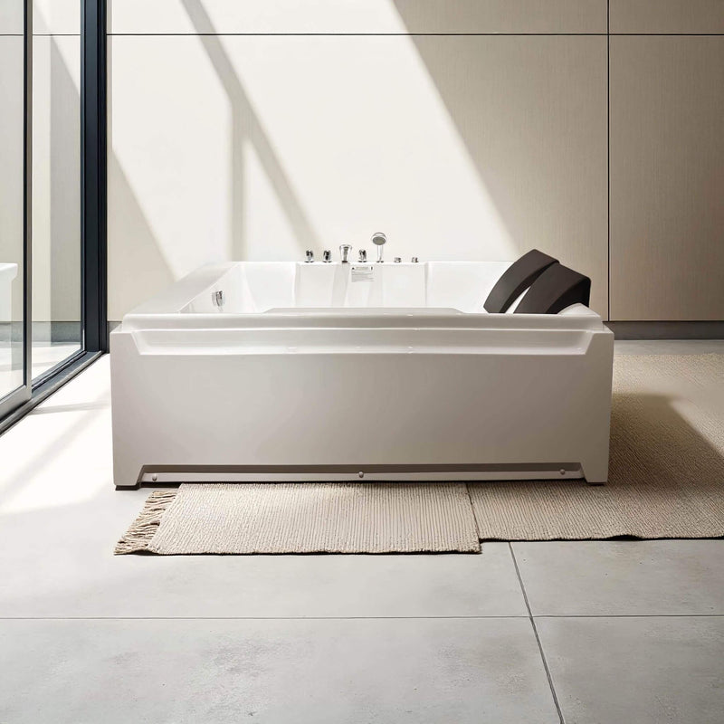 Luxury 2-Person Whirlpool Hydro Massage Jetted Bathtub With Chromatherapy Lights (SAK58620) - Saksby Wholesale - Room View