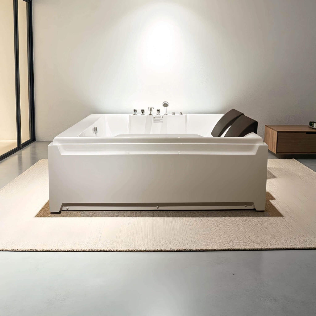Luxury 2-Person Whirlpool Hydro Massage Jetted Bathtub With Chromatherapy Lights (SAK58620) - Saksby Wholesale - Room View