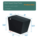 Luxury Black Square Smart Toilet With Bidet, Remote, And Heated Seat (SAK45183) - Saksby Wholesale - Dimension View