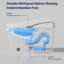 Luxury Heated Smart Powerful Bidet Toilet With Auto Flush And Built-In Deodorizer (SAK39213) - Sasksby Wholesale - Double Whirlpool View