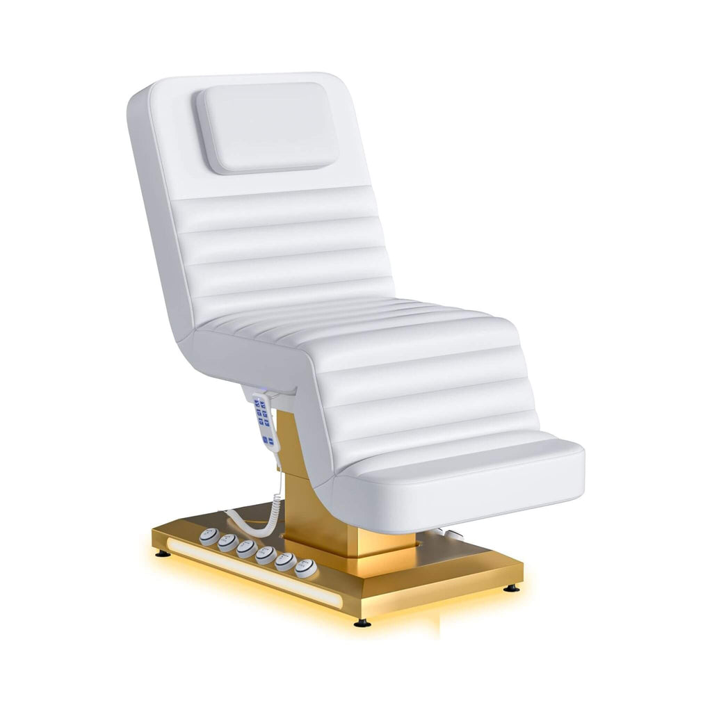 Luxury Height Adjustable 4-Motor Electric Massage Table With Lift And Foot Pedal (SAK63297) - Saksby Wholesale - Front Side View