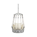 Luxury Outdoor Hanging Basket Porch Swing Chair With UV Resistant Cushions (SAK95678) - Saksby Wholesale - Back View