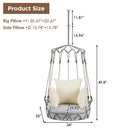 Luxury Outdoor Hanging Basket Porch Swing Chair With UV Resistant Cushions (SAK95678) - Saksby Wholesale - Dimensions