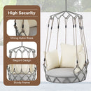 Luxury Outdoor Hanging Basket Porch Swing Chair With UV Resistant Cushions (SAK95678) - Saksby Wholesale - High Security