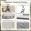 Luxury Outdoor Hanging Basket Porch Swing Chair With UV Resistant Cushions (SAK95678) - Saksby Wholesale - Outdoor Hanging Swing