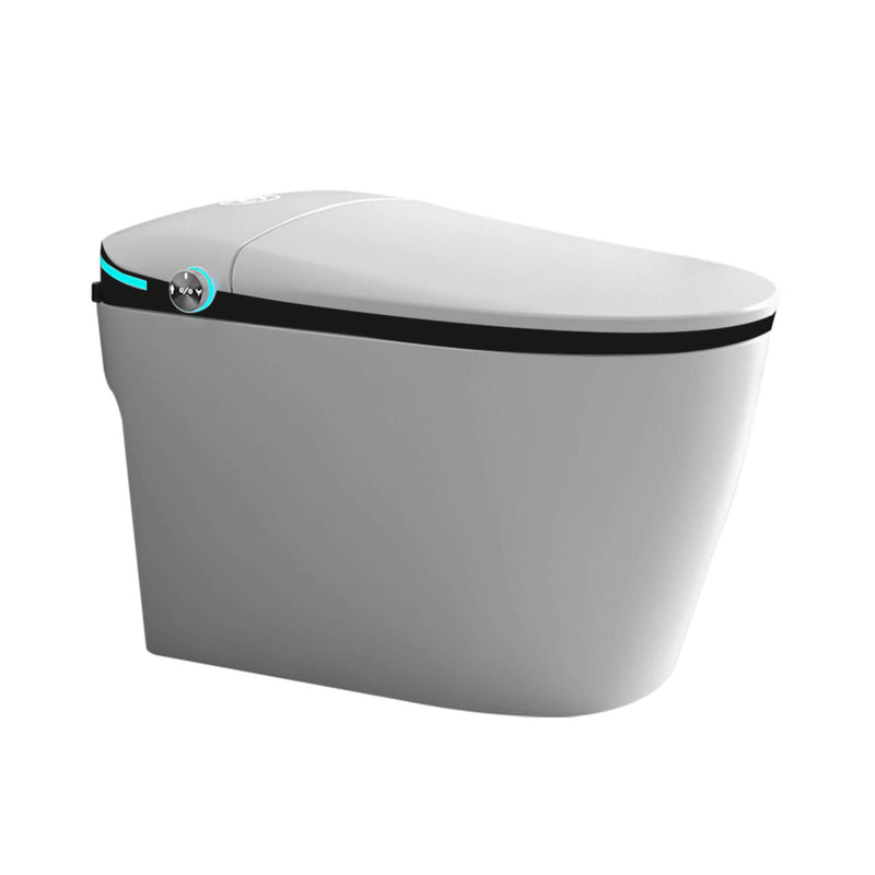 Luxury Smart Toilet With Built-In Auto Open And Close Bidet Seat, Foot Sensor, LED Display And Night Light (SAK31256) - Saksby Wholesale - White Background