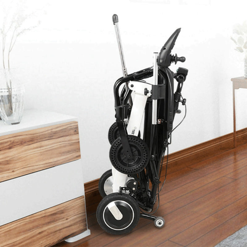 Maidesite 17.5" Wide Seat Lightweight Electric Folding Wheelchair, 500W (SAK33689) - Saksby Wholesale - Portable View