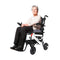 Maidesite 17.5" Wide Seat Lightweight Electric Folding Wheelchair, 500W (SAK33689) - Saksby Wholesale - With a Lady View
