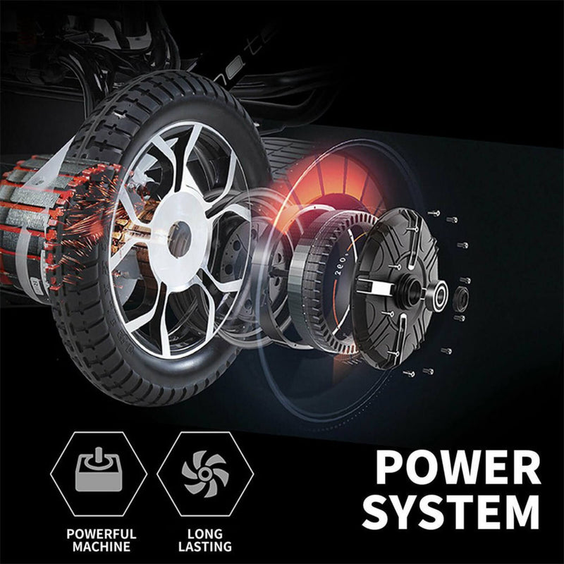 Maidesite 17.5" Wide Seat Lightweight Electric Folding Wheelchair, 500W (SAK33689) - Saksby Wholesale - Power System View