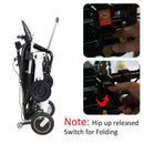 Maidesite 17.5" Wide Seat Lightweight Electric Folding Wheelchair, 500W (SAK33689) - Saksby Wholesale - Switch View