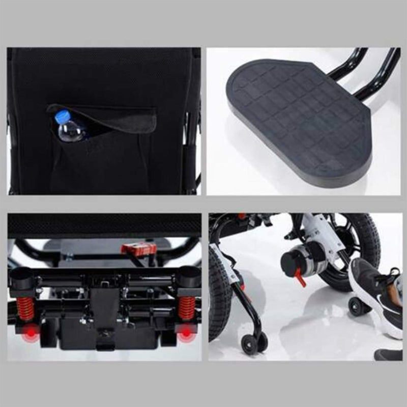 Maidesite 17.5" Wide Seat Lightweight Electric Folding Wheelchair, 500W (SAK33689) - Saksby Wholesale - Parts View