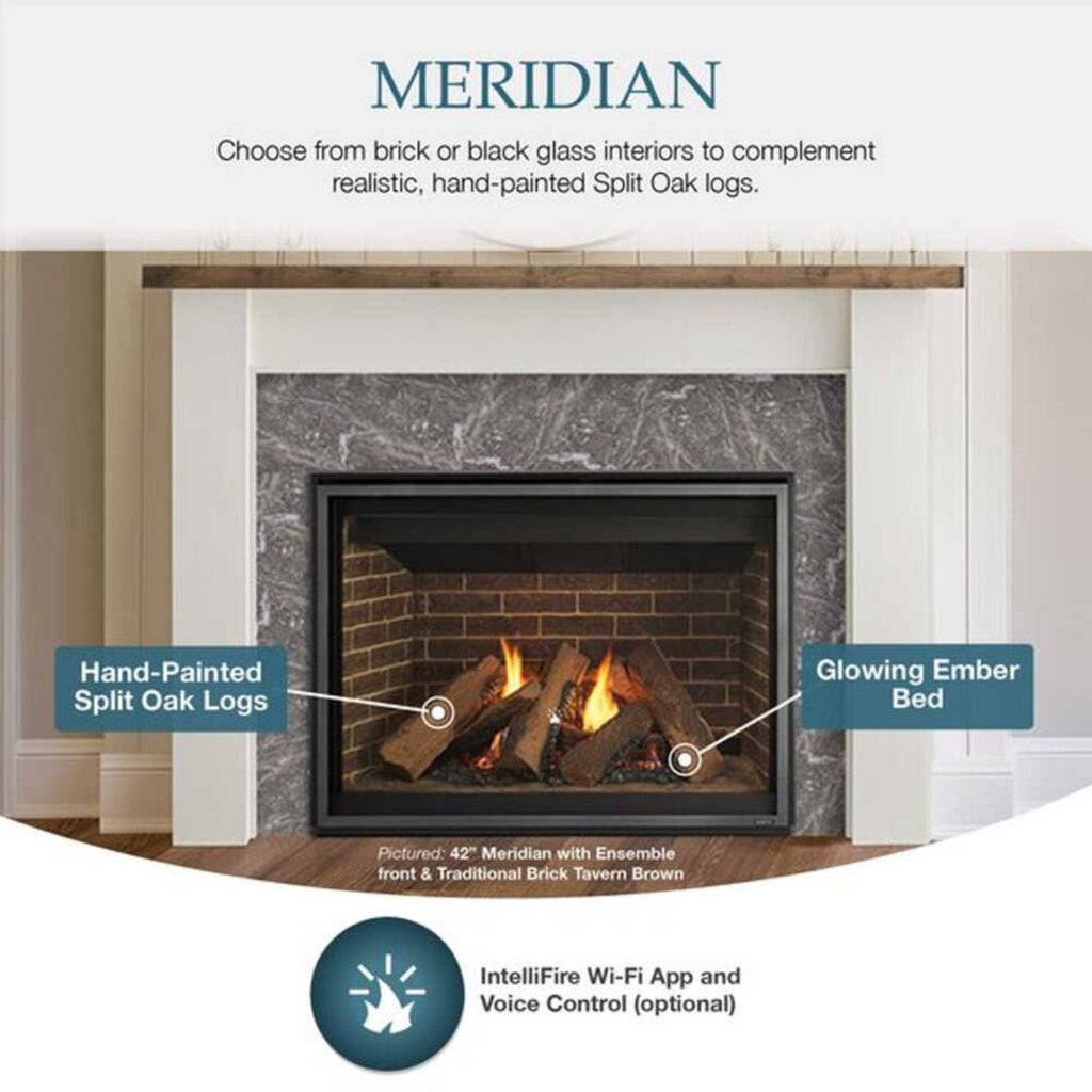 Majestic Meridian 36" Direct Vent Fireplace [MER36N/L] SAKSBY - Features View