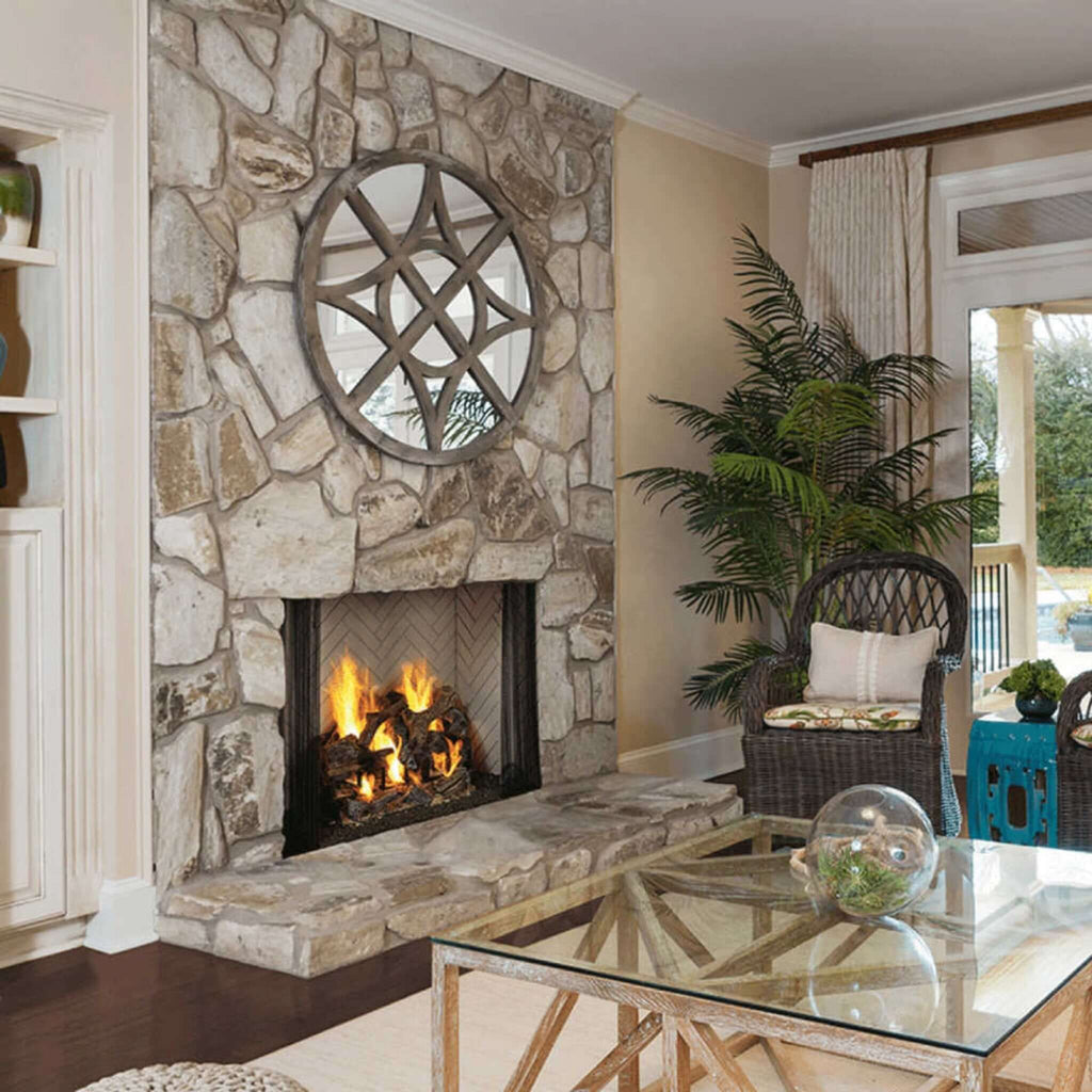 Majestic Ashland 36" Open Wood Burning Fireplace [ASH36] SAKSBY - Living Room View